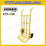 รถเข็นเหล็กสองล้อ แบบตรง รับน้ำหนัก 150 กก. สีเหลือง STX-150 ยี่ห้อ JUMBO รุ่น STX-150