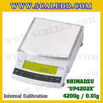 เครื่องชั่งดิจิตอล ทศนิยม 2 ตำแหน่ง รุ่น UP4202X พิกัด4200gx0.01g เครื่องชั่งละเอียดสูง4200g เครื่องชั่งน้ำหนัก4200g ตาชั่ง4200กรัม พิกัดน้ำหนัก 4200g ความละเอียด 0.01g ยี่ห้อ SHIMADZU รุ่น UP4202X