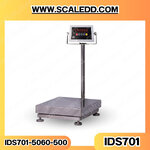 เครื่องชั่งน้ำหนักดิจิตอล พิกัด500kg ค่าละเอียด50g ยี่ห้อ SDS รุ่น IDS701 ขนาดแท่น50*60cm