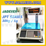 เครื่องชั่งดิจิตอล30กิโลกรัมมีปริ้น ยี่ห้อ JADEVER รุ่น JPT Series ความละเอียด0.005kg (ผ่านตรวจรับรองจากสำนักงานกลางชั่งตวงวัด)