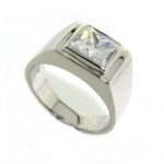 แหวนชายเงินแท้ราคาถูกชุบทองคำขาว เพชรCZรวม 0.17 กะรัต ทุกไซส์ งานประณีตสวยงาม พร้อมส่งและสั่งผลิตค่ะ