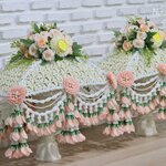 คลุมไตรดอกไม้ประดิษฐ์(ดอกไม้แห้ง)