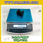 เครื่องชั่งน้ำหนักดิจิตอล พิกัดน้ำหนัก 15กิโลกรัม ยี่ห้อ TSCALE รุ่น QHW ความละเอียด0.5g (เครื่องชั่งผ่านตรวจรับรองจากสำนักชั่งตวงวัด)