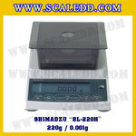 เครื่องชั่งดิจิตอลทศนิยม3ตำแหน่ง BL-220H พิกัด 220g x 0.001g เครื่องชั่งละเอียดสูง220g เครื่องชั่งน้ำหนัก220g ตาชั่ง220กรัม ตาชั่งน้ำหนัก220g ยี่ห้อ SHIMADZU รุ่น BL-220H