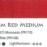 สีน้ำมันวิจิตรรงค์ 38ml Series4 - 711 Cadmium Red Medium