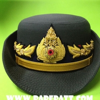 หมวกหม้อตาลพันเอกหญิง-สีเขียว ราคา 2500 บาท