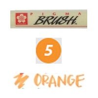 Sakura Pigma Brush BS - 5 Orange