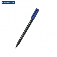 ปากกาเขียนวัสดุ Staedtler Lumocolor 318F 1กล่อง,10ด้าม สีน้ำเงิน