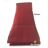 ผ้าไตรครอง/ไตรเต็ม ป่านโทเรอย่างดี สีกรักแดง 1.90 ม.