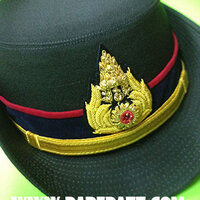 หมวกหม้อตาลนายร้อยหญิง-สีเขียว ราคา 1000 บาท