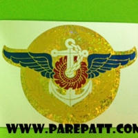 สติ๊กเกอร์ติดหน้ารถ กองบัญชาการกองทัพไทย ราคา 60 บาท