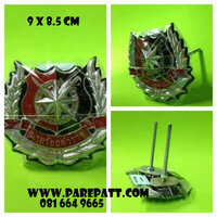 โลโก้ติดหน้ารถนายร้อยเล็กตำรวจสีเงิน ราคา 380 บาท