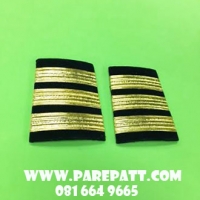 บ่ารปภแบบสั้น 3ขีดสีทอง ราคา 180 บาท