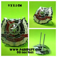 โลโก้ติดหน้ารถนายร้อยเล็กตำรวจสีเงิน ราคา 380 บาท