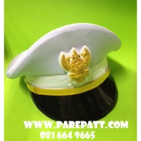 หมวกหม้อตาลข้าราชการชาย สีขาวราคา 650 บาท
