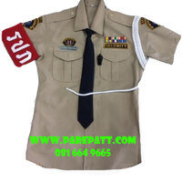 ชุดรปภเสื้อสีกากีกางเกงสีกากี แขนสั้น ราคา 890 บาท