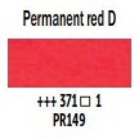 Vangogh Watercolour 'Half Pan' - 371 Permanent Red Deep