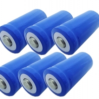 ถ่านน้ำเงินสั้น (blue laser) 16340 (3.7V) (x6 ก้อน)