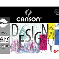 สมุดสีน้ำCanson(ปกDesign) A5มาตรฐาน 300g 12sht ผิวเรียบ