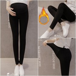 เลกกิ้งกันหนาวคนท้องสีดำ M-2XL