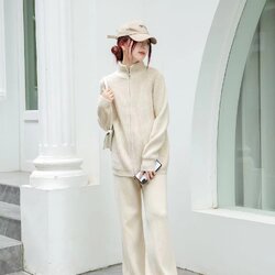 Airport Look Korea set ชุดเซ็ทไหมพรม