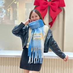 ผ้าพันคอลายตารางสก๊อต Wonyoung Scarf มี 7 สี