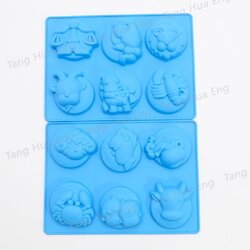 พิมพ์ซิลิโคน ช๊อคโกแลต 12 ราศี ( ฝรั่ง ) TC3372