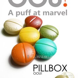 กล่องยาพกพา ทรงกลม 4 ช่อง