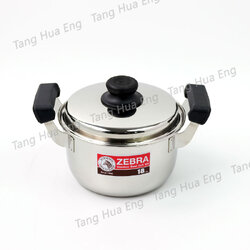 หม้อหุงต้ม ( 2 หู ) Carry 18 ซม. ตราหัวม้าลาย