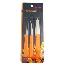ชุดมีดแกะสลัก 3 ชิ้น POP ART ( มีดแกะ , มีดคว้าน , มีดเล็ก )