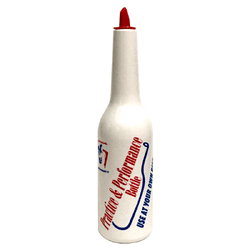 ขวดซ้อมโยน สีขาว สกรีนลาย