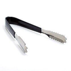 คีบน้ำแข็งสเตนเลสด้ามดำ 7 นิ้ว KCT-117