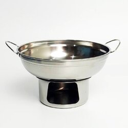 หม้อไฟสเตนเลส 20 ซม. หม้อต้มยำสเตนเลส ( นก )