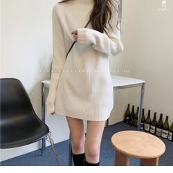 มินิเดรส เดรสไหมพรมสั้น MINI DRESS มี 4 สี