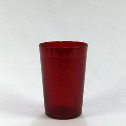 แก้วพลาสติก 8 ออนซ์ สีแดง PTP-08RD