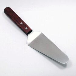 ที่ตักเสริฟขนมพาย สเตนเลส ด้ามไม้ 10 นิ้ว KT-27