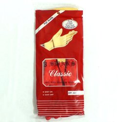 ถุงมือยาง 2 สี ตราห่าน 7.5 นิ้ว ( หนา )