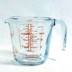 ถ้วยตวงแก้ว ขีดแดง 16 ออนซ์ Acruisine