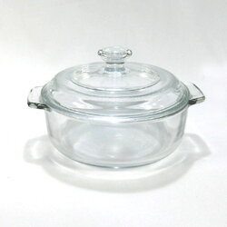 ชามอบ 2 หู + ฝา 1 ลิตร ( แก้ว ) GW-060 ( ฝาแก้ว )