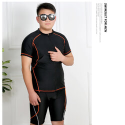 ชุดว่ายน้ำหรือใส่ดำน้ำผู้ชาย 7xl รอบอก 50 ยืดถึง 58 รอบเอว 38-46 สะโพก 46-54 นิ้ว ตัวเสื้อยาว 27 กาเกงยาว 20 นิ้วผ้าดี งานสวย ซิปหน้า ยืดเยอะค่ะ