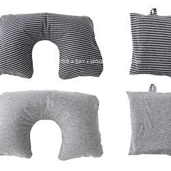 หมอนรองคอพกพา สไตล์ญี่ปุ่น รุ่นเป่าลม