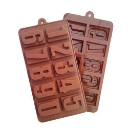 พิมพ์ซิลิโคน รูปตัวเลข 0-9