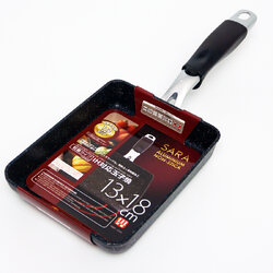 กระทะไข่ม้วน นอนสติ๊ก 13x18 ซม. ( IH ) SARA