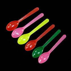 ช้อนไอศครีมขุ่นรีน่าคละสี ( 100 ชิ้น )