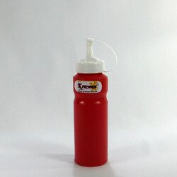 ขวดคัทช็อพ 9040 สีแดง 250 มล. ( ขวดซอส )