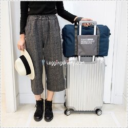 กระเป๋าขึ้นเครื่อง Travel Bag แบบพับเก็บได้ ใบใหญ่ มี 4 สี