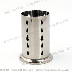 ที่ใส่ช้อนส้อมสเตนเลส ลายหยดน้ำ 17.5 ซม.