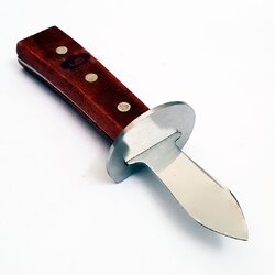 มีดแกะหอยนางรม ด้ามไม้ LO-17