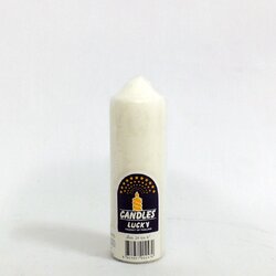 เทียนกลม 20 หุน 6 นิ้ว สีขาว