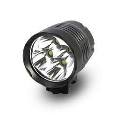 ไฟฉาย LED ติดจักรยาน 4 หัว Cree XM-L T6 LED 5200 Lumens + ถ่านชาร์ต + ที่ชาร์ต